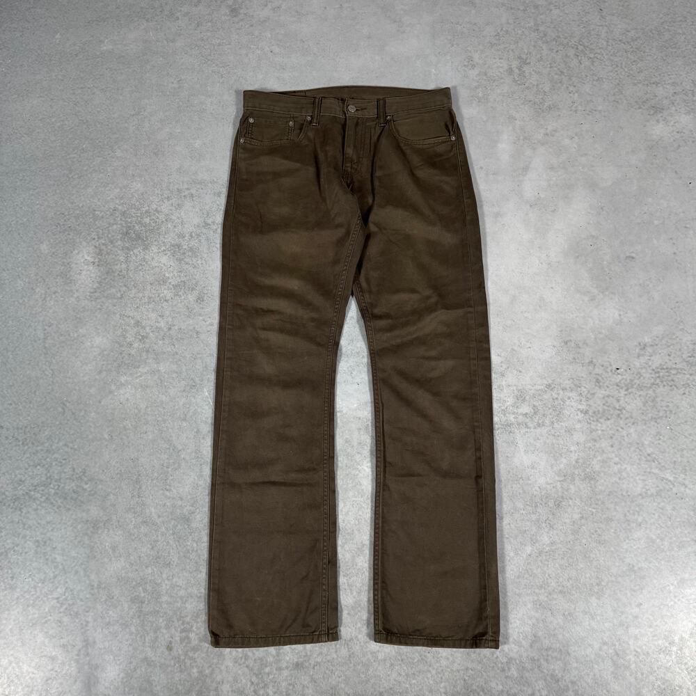 Levis 514 Straight Fit Pants Olive Brown - Size: 31x32